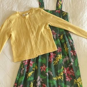Gap girls dress and cardigan size large 10